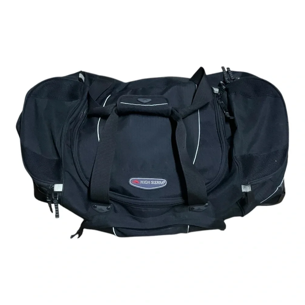 🧳 High Sierra Rolling Duffel Bag Large Travel Luggage Black 2-Wheel Wheeled Bag